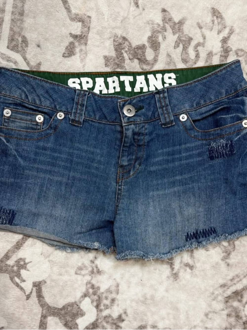 MSU Denim Shorts